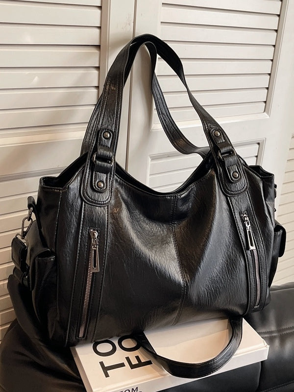 Audra | Hobo-Tasche aus Leder mit Reissverschluss für Damen