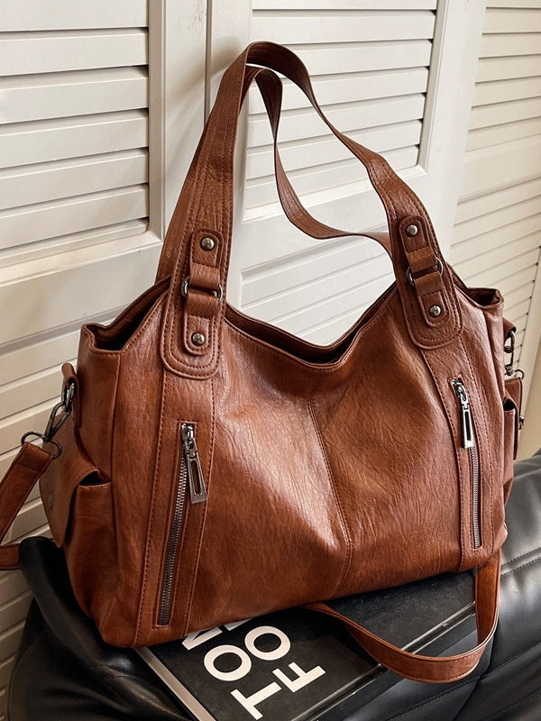 Audra | Hobo-Tasche aus Leder mit Reissverschluss für Damen