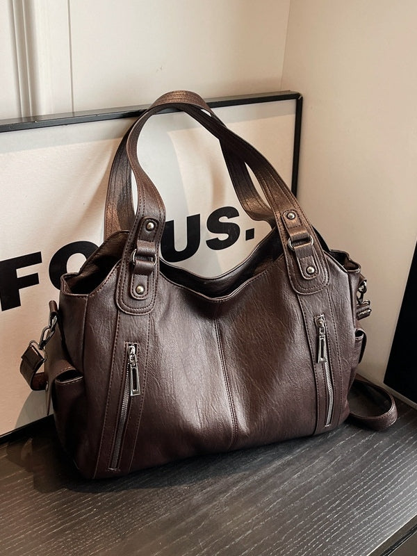 Audra | Hobo-Tasche aus Leder mit Reissverschluss für Damen