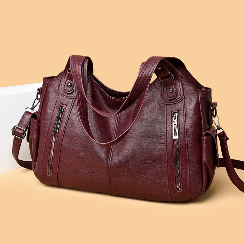 Audra | Hobo-Tasche aus Leder mit Reissverschluss für Damen