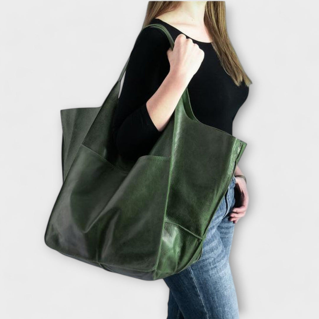 Urania | Oversized Weekender-Tasche aus Leder für Damen