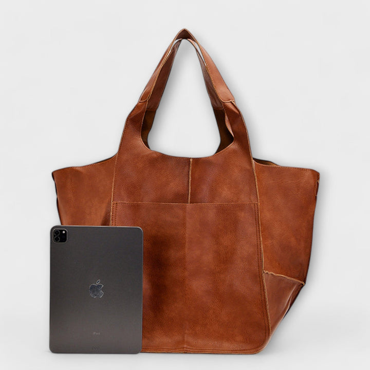 Urania | Oversized Weekender-Tasche aus Leder für Damen