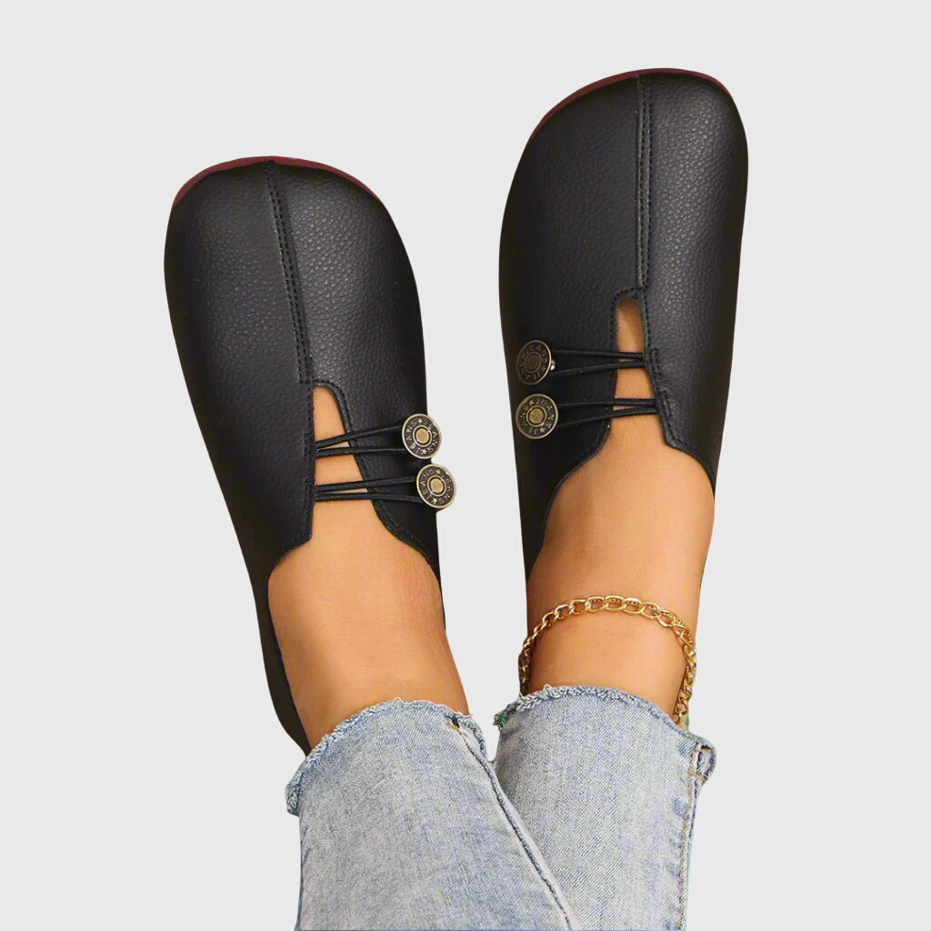 Josephine | Wildleder-Schnürstiefeletten mit Zierknöpfen für Damen
