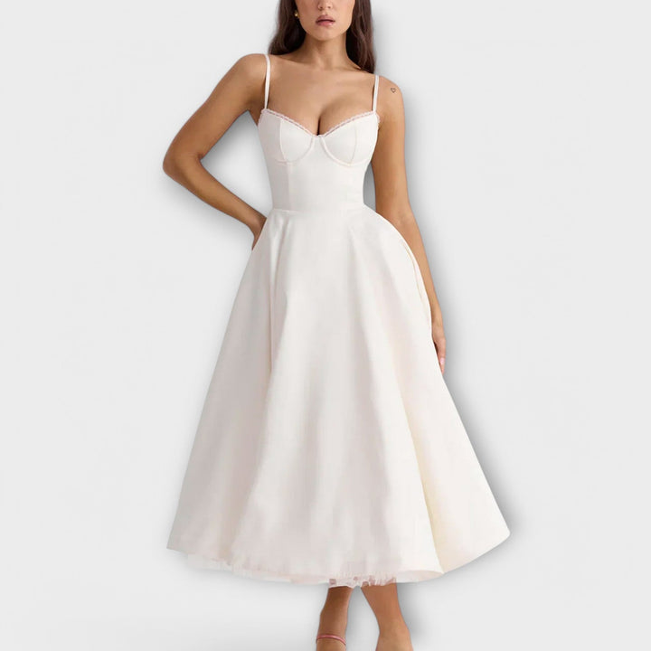 Mélie – Leichtes Sommerkleid mit Korsett-Detail