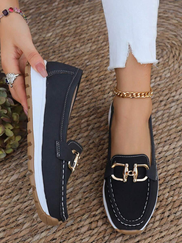 Nicolette | Plateau-Loafer mit Kettendetail für Damen