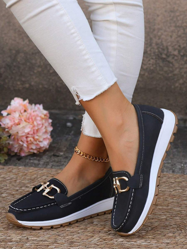 Nicolette | Plateau-Loafer mit Kettendetail für Damen