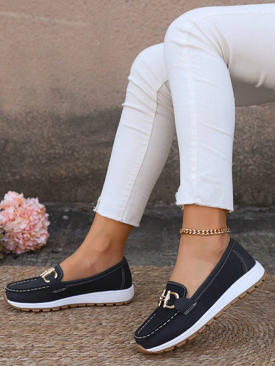 Nicolette | Plateau-Loafer mit Kettendetail für Damen