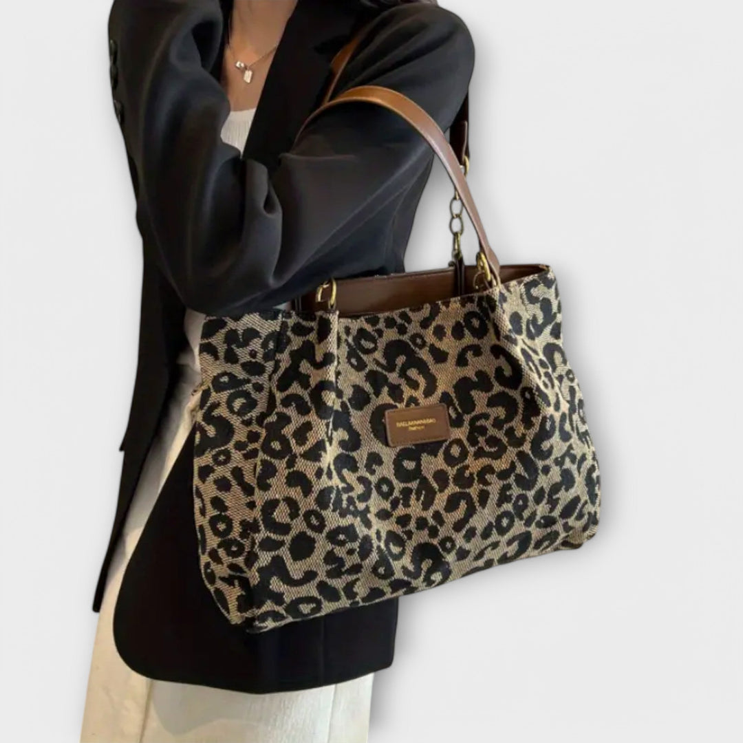 Fantine | Canvas-Shopper mit Leopardenmuster für Damen