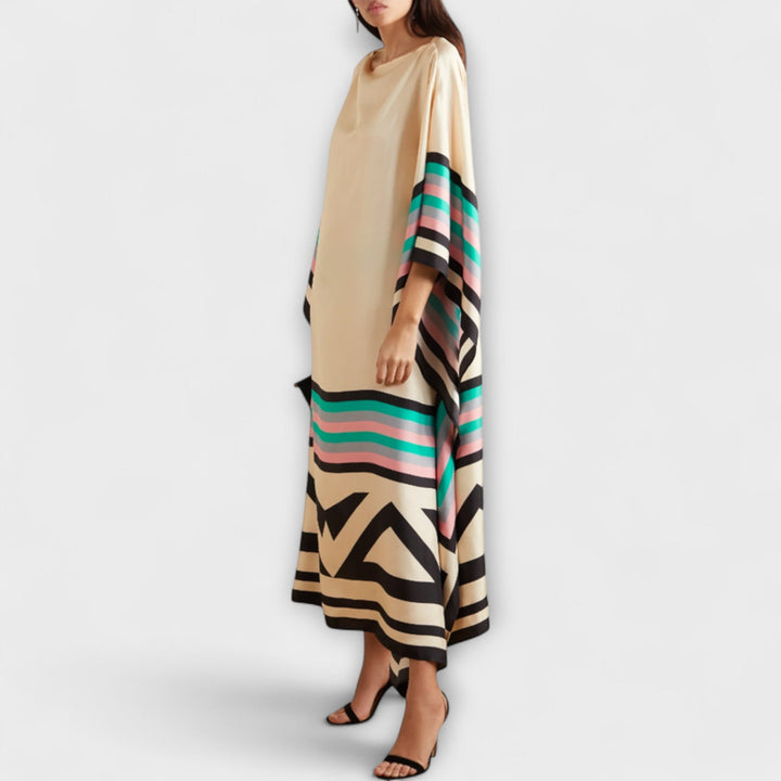 Elenora - Locker geschnittener geometrischer Kaftan