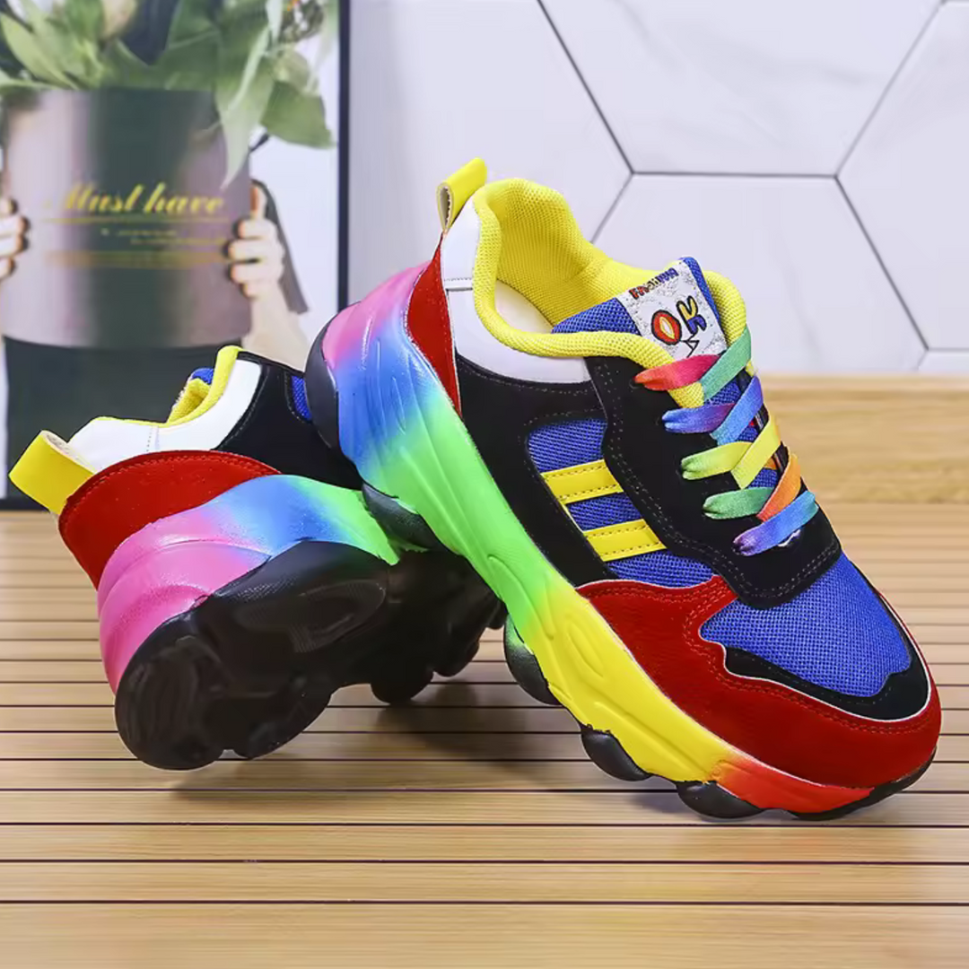 Jada | Neonfarbene Chunky-Plateau-Sneakers für Damen