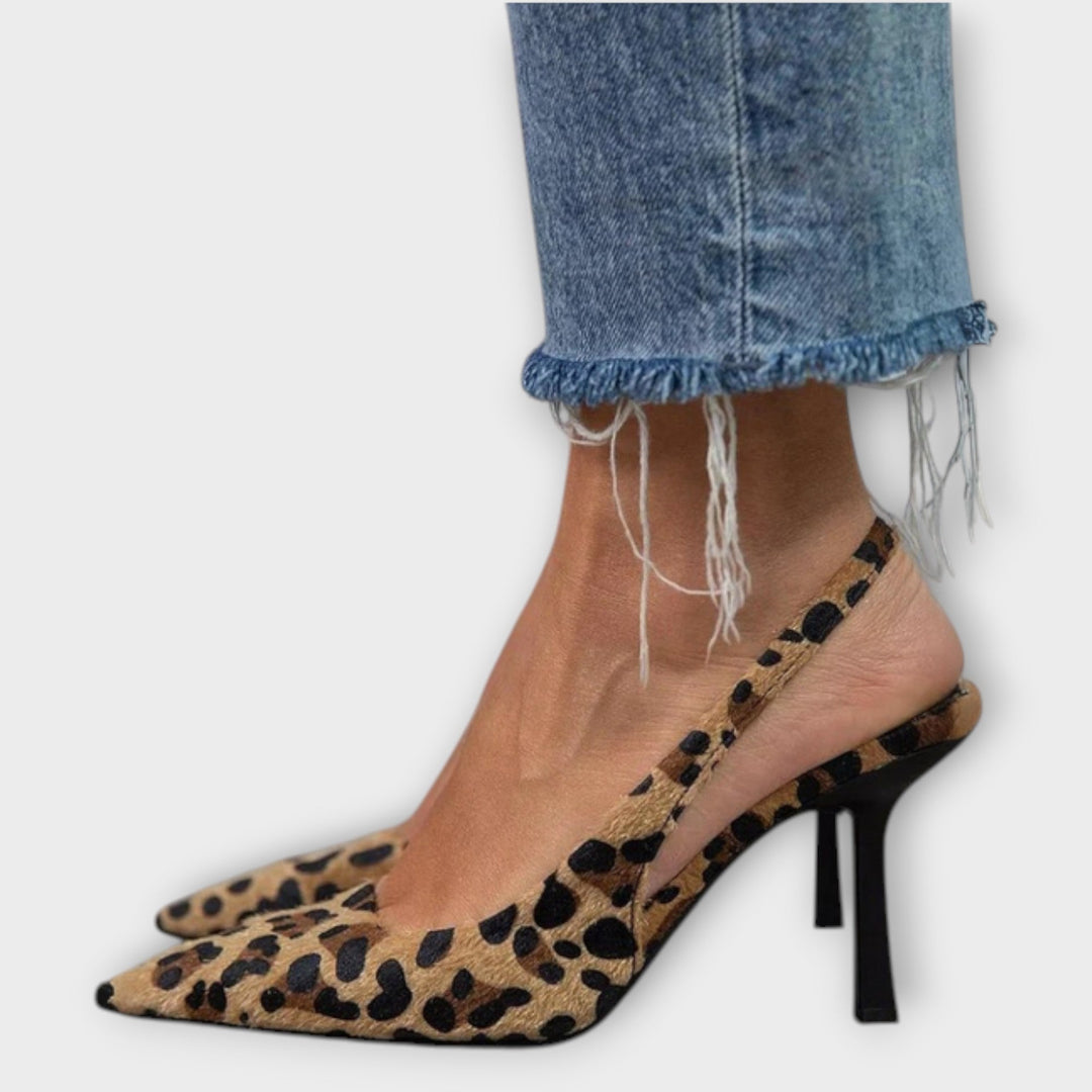 Seda – Khaki-farbene Stiletto-Absatzschuhe