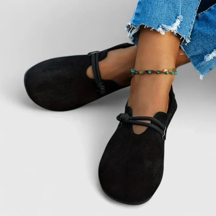 Zelie | Wildleder-Loafer mit Kordelschnürung für Damen