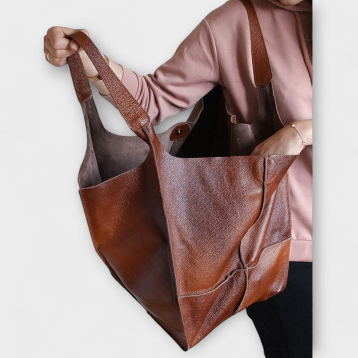 Urania | Oversized Weekender-Tasche aus Leder für Damen