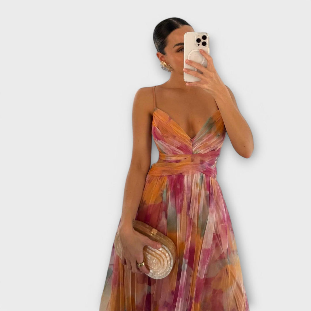 Annai Mesh Maxikleid - Elegant und Figurbetont