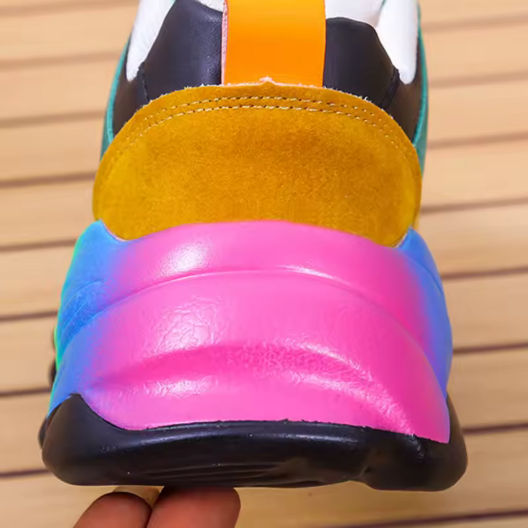 Jada | Neonfarbene Chunky-Plateau-Sneakers für Damen