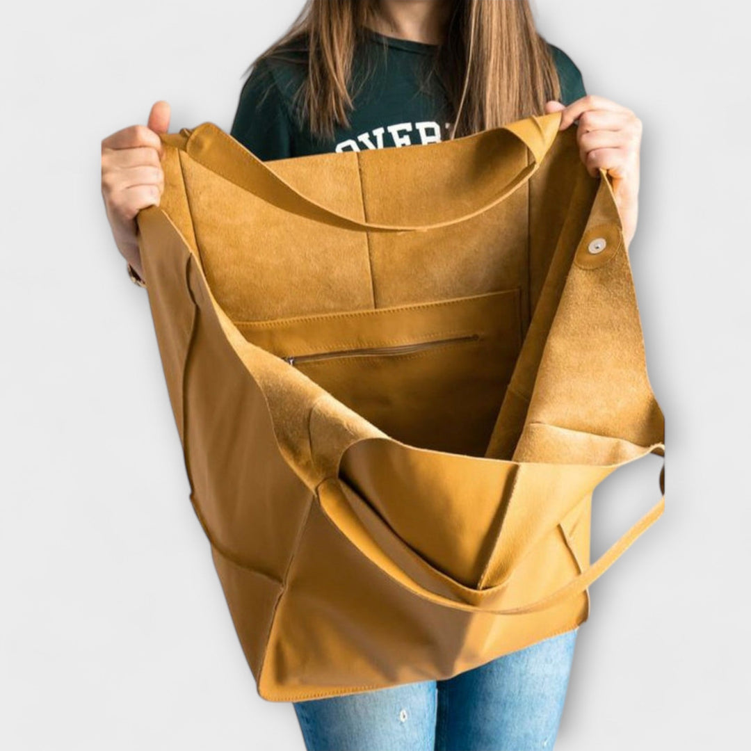 Urania | Oversized Weekender-Tasche aus Leder für Damen