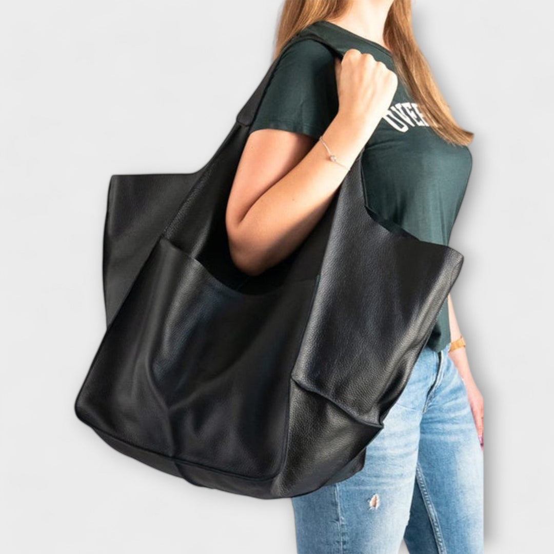 Urania | Oversized Weekender-Tasche aus Leder für Damen