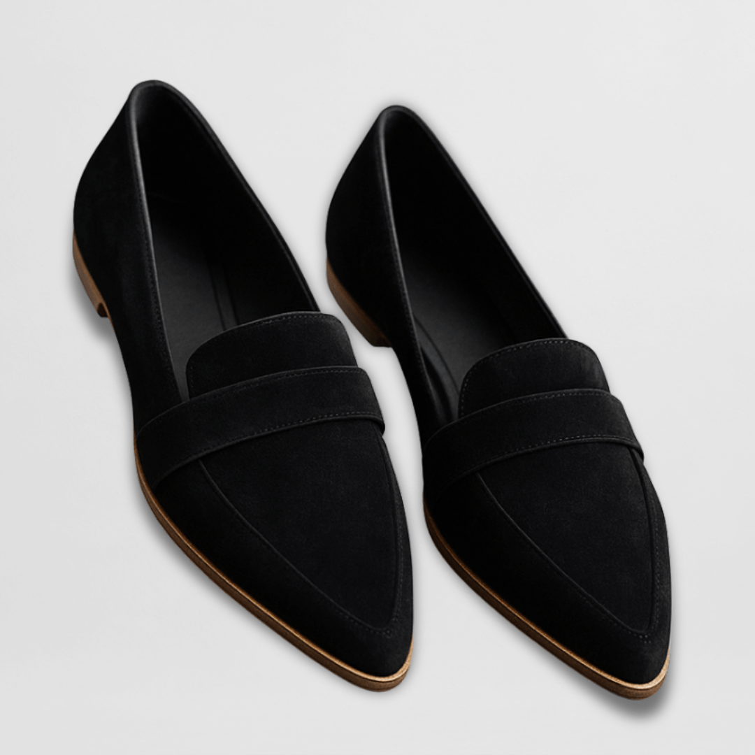 Rania | Spitze Wildleder-Loafer für Damen