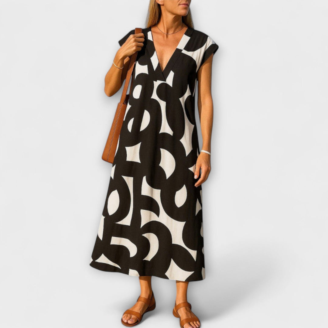 Linae – Leichtes Kleid mit V-Ausschnitt