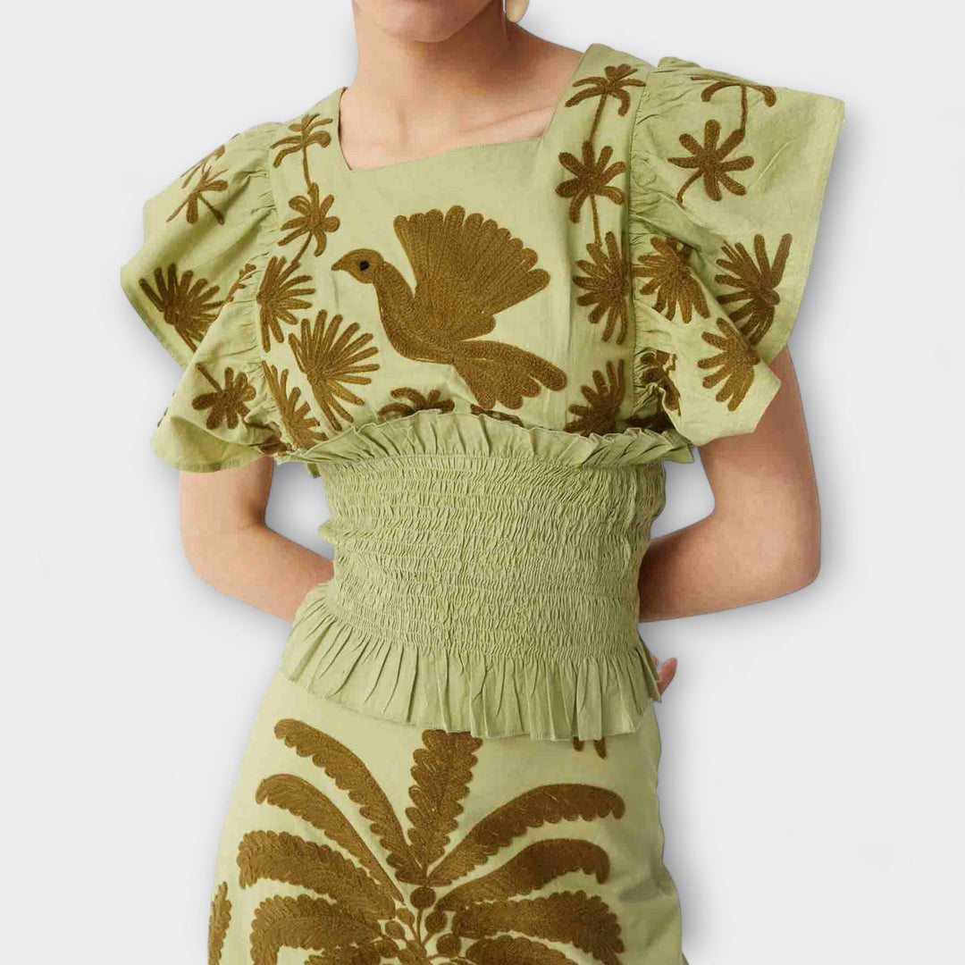 Amy - Schickes Palmbaumkleid