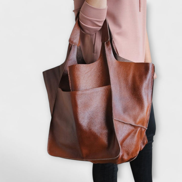 Urania | Oversized Weekender-Tasche aus Leder für Damen