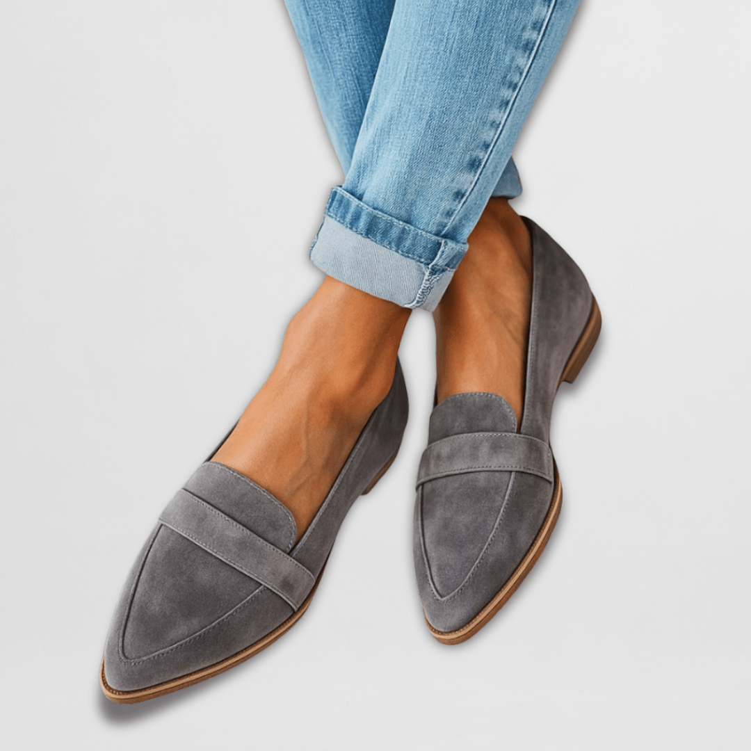 Rania | Spitze Wildleder-Loafer für Damen