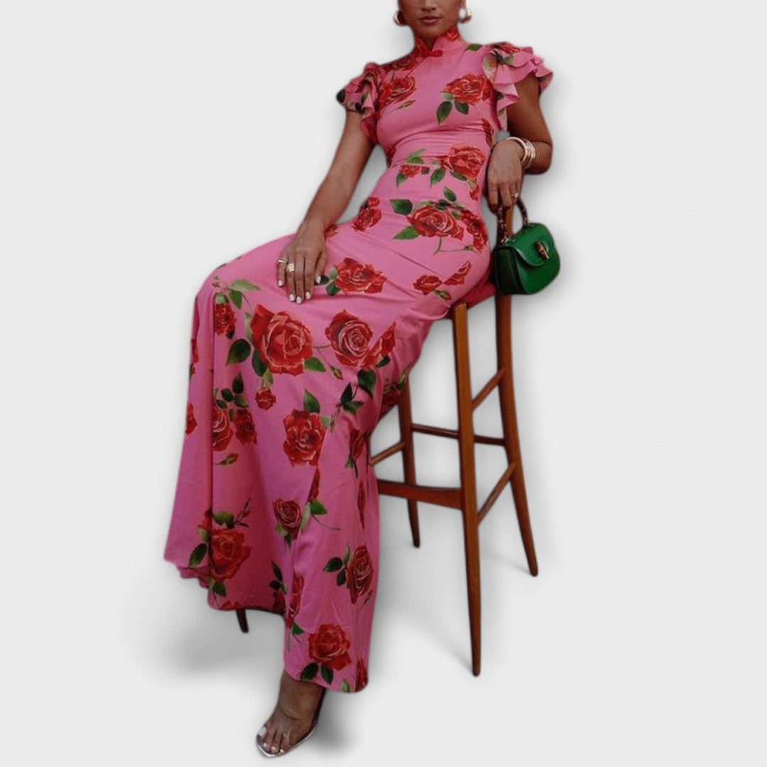 Luna - Maxikleid mit floralem Druck
