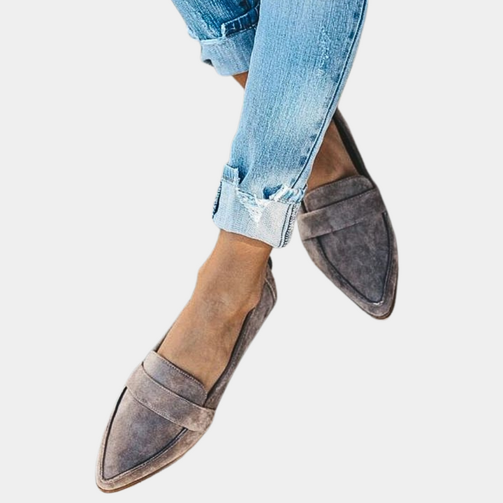 Esmée | Spitze Loafer in neutralen Tönen zum Hineinschlüpfen für Damen