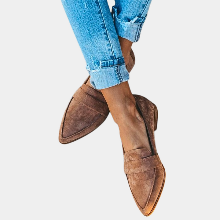 Esmée | Spitze Loafer in neutralen Tönen zum Hineinschlüpfen für Damen