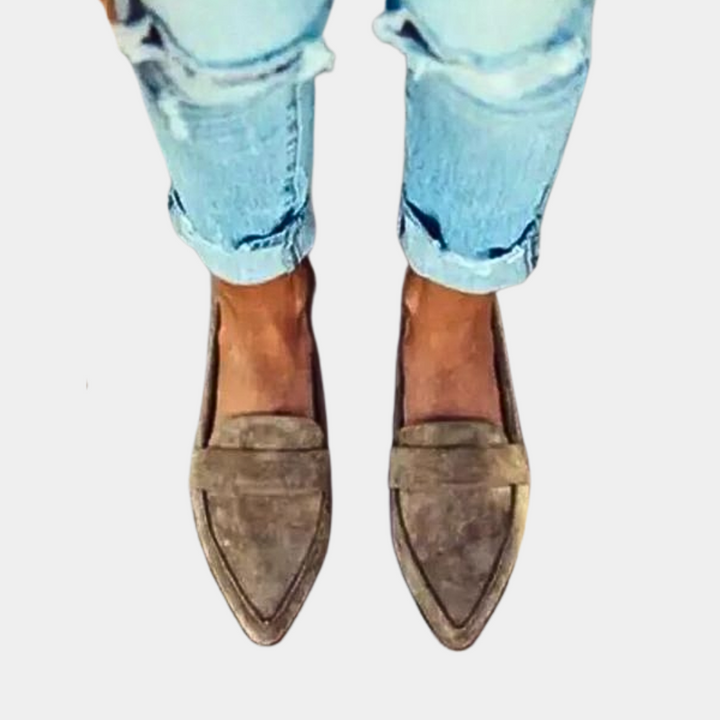 Esmée | Spitze Loafer in neutralen Tönen zum Hineinschlüpfen für Damen