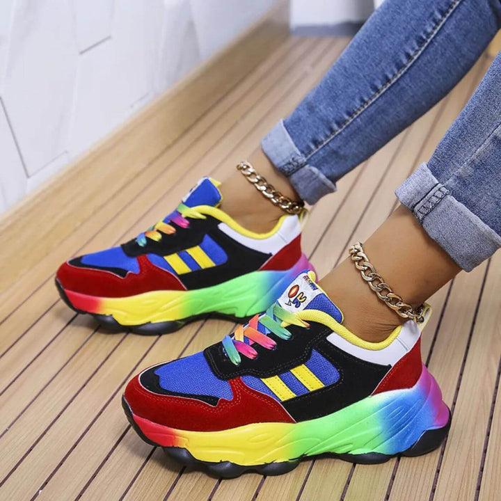Jada | Neonfarbene Chunky-Plateau-Sneakers für Damen