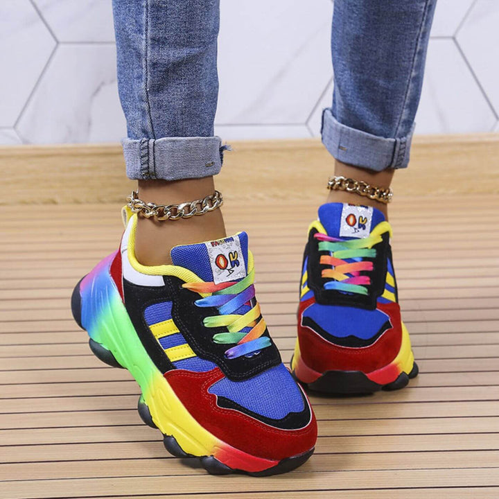 Jada | Neonfarbene Chunky-Plateau-Sneakers für Damen
