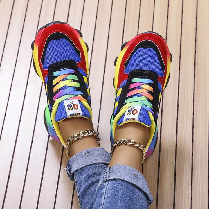 Jada | Neonfarbene Chunky-Plateau-Sneakers für Damen