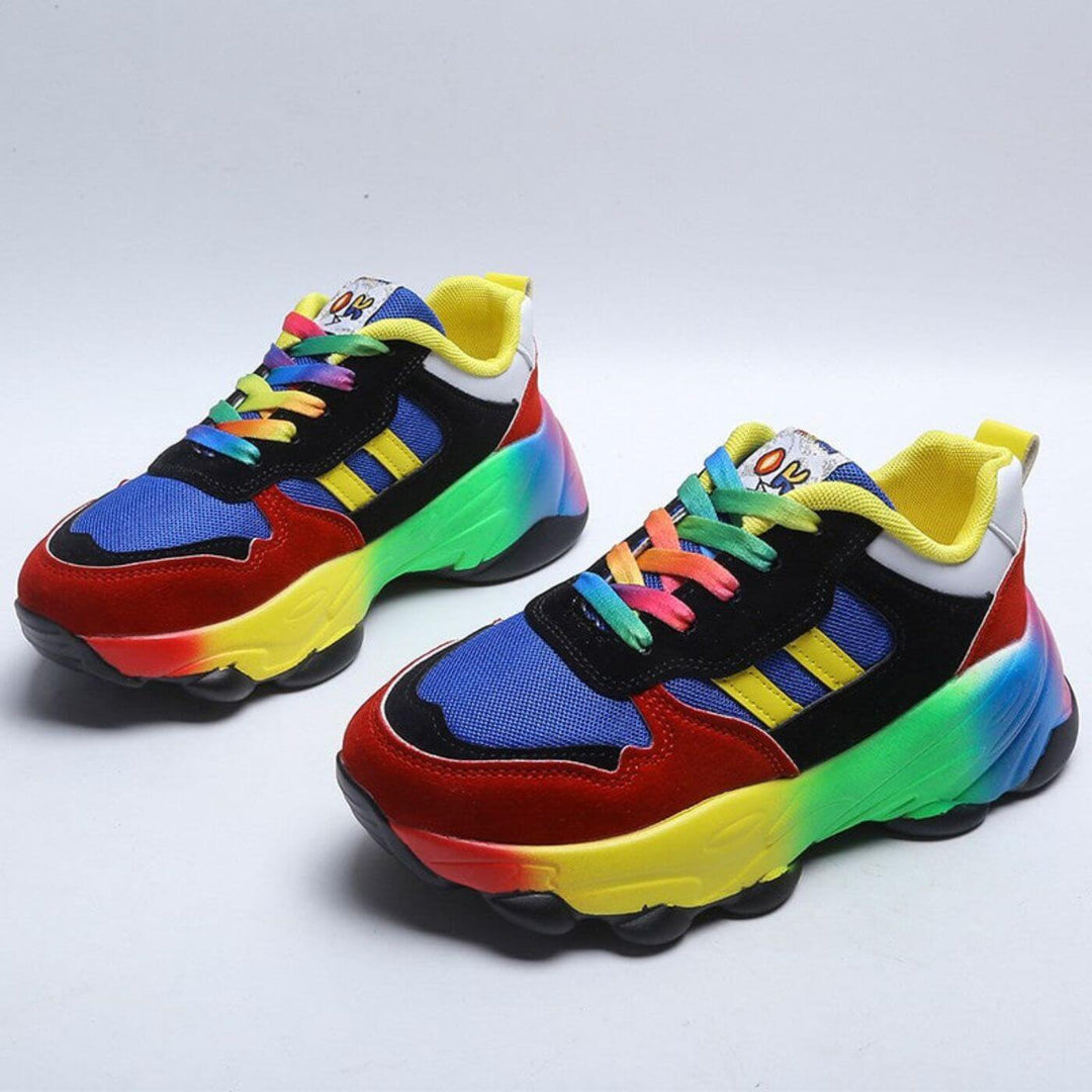 Jada | Neonfarbene Chunky-Plateau-Sneakers für Damen