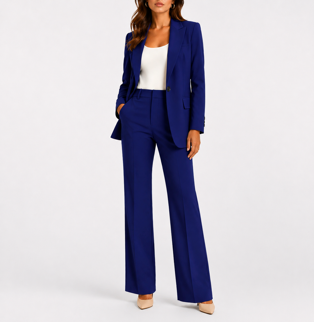 Ottoline | Set aus Blazer und Hose mit geradem Bein für Damen