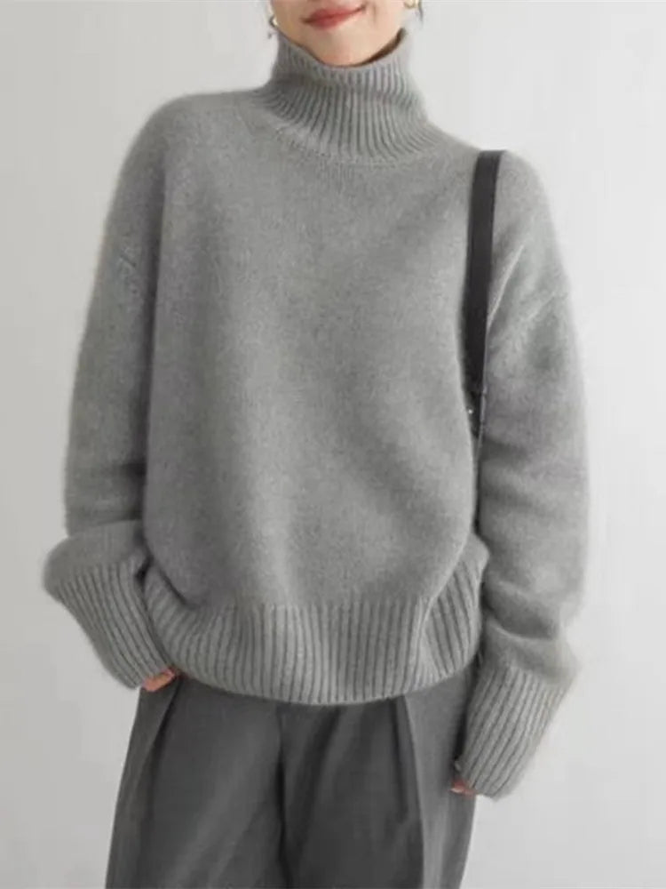 Dora | Kaschmirpullover mit Rollkragen für Damen