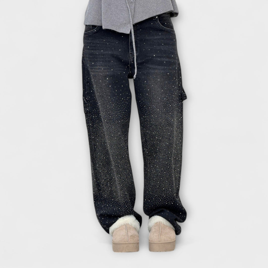 Fable - Shine Denim Jeans im Balloon Carpenter Stil