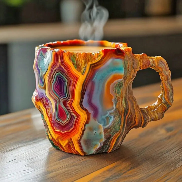 Krystal-infundierte Mineral-Kaffeetasse
