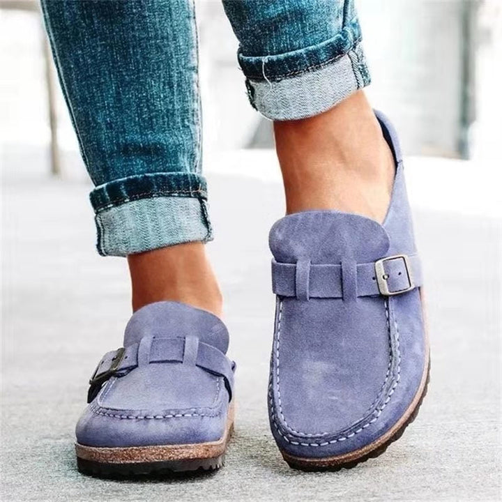 Sophia | Wildleder-Loafer mit Schnalle für Damen