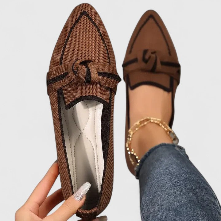 Shay | Spitze Loafer mit Knotendetail für Damen