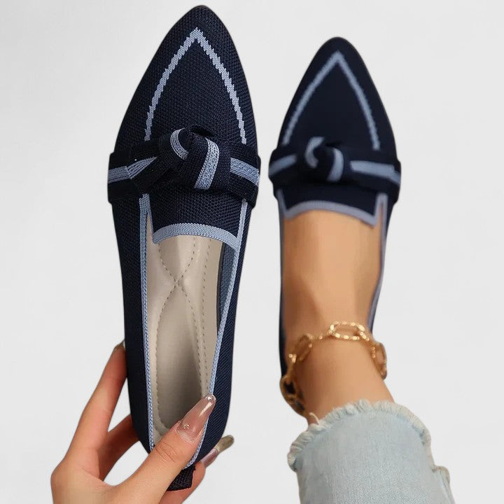 Shay | Spitze Loafer mit Knotendetail für Damen