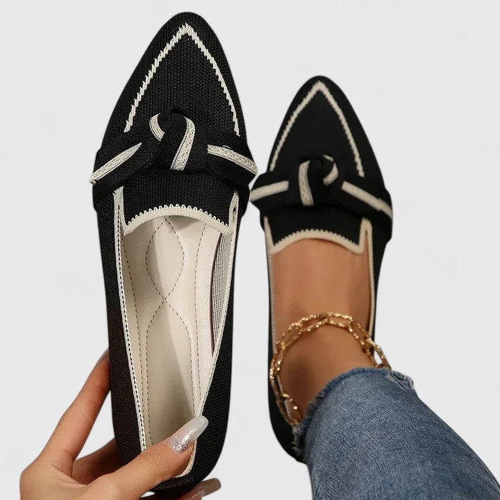 Shay | Spitze Loafer mit Knotendetail für Damen