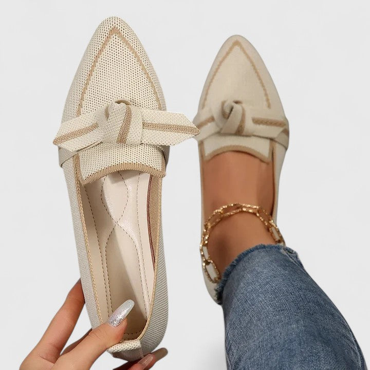 Shay | Spitze Loafer mit Knotendetail für Damen