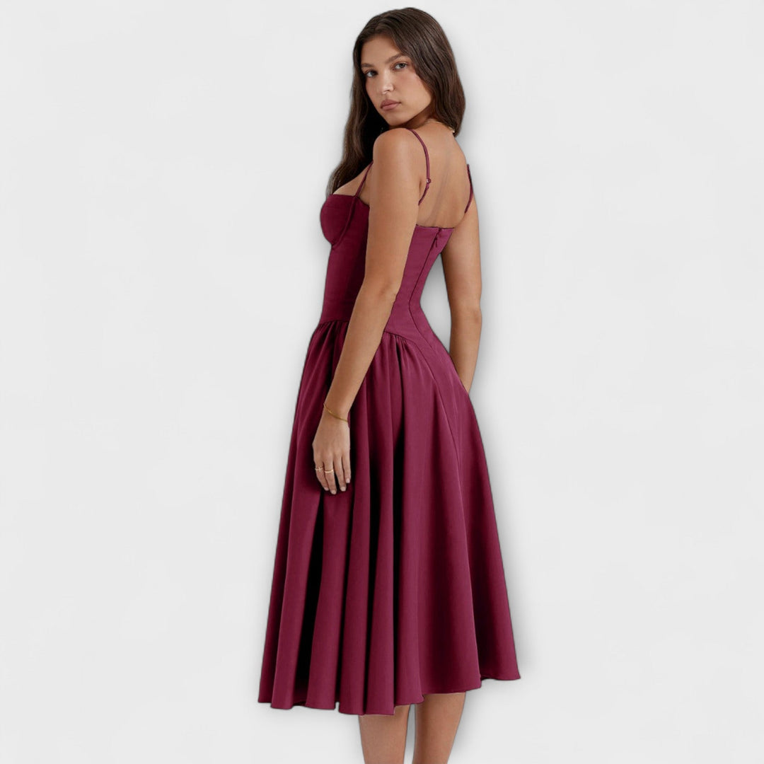 Rosalie - Verfeinertes ärmelloses Korsettkleid
