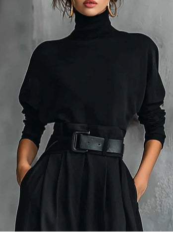 Lisa | Jumpsuit mit Stehkragen und weitem Bein für Damen