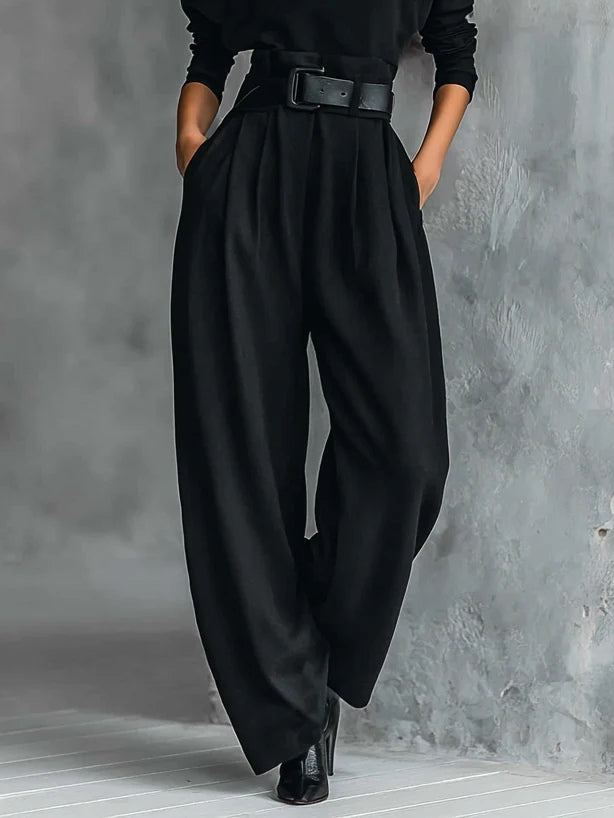 Lisa | Jumpsuit mit Stehkragen und weitem Bein für Damen