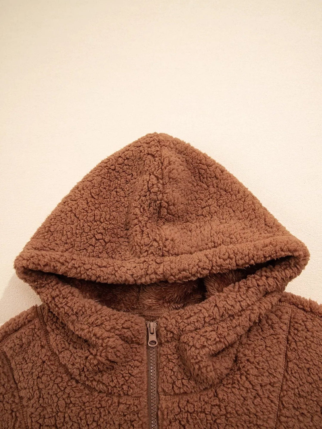 Aileen | Oversized-Teddyjacke mit Reissverschluss für Damen
