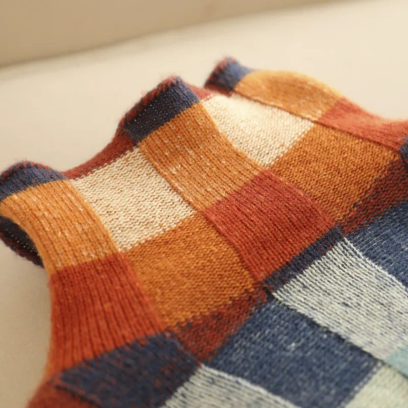 Aimée | Karierter Pullover mit Rundhalsausschnitt für Damen