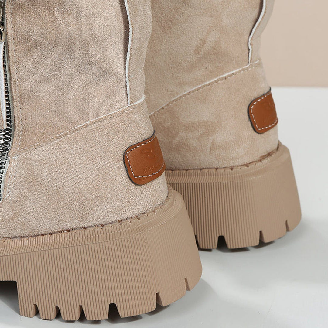 Anastacia | Wildleder-Stiefeletten mit Fleecefutter zum Hineinschlüpfen für Damen