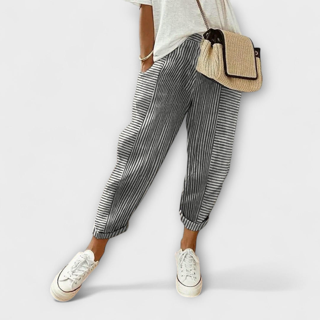 Sanne - Bequeme gestreifte Hose